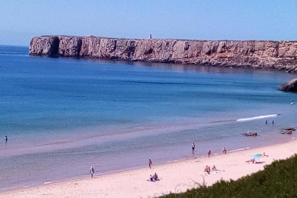 Casa do Beliche - frente praia, grande terraço privado Sagres Extérieur photo