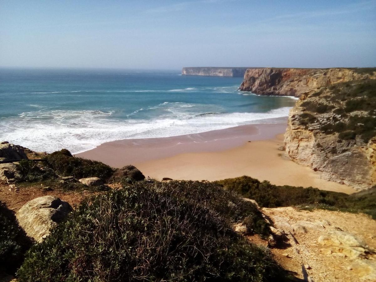 Casa do Beliche - frente praia, grande terraço privado Sagres Extérieur photo